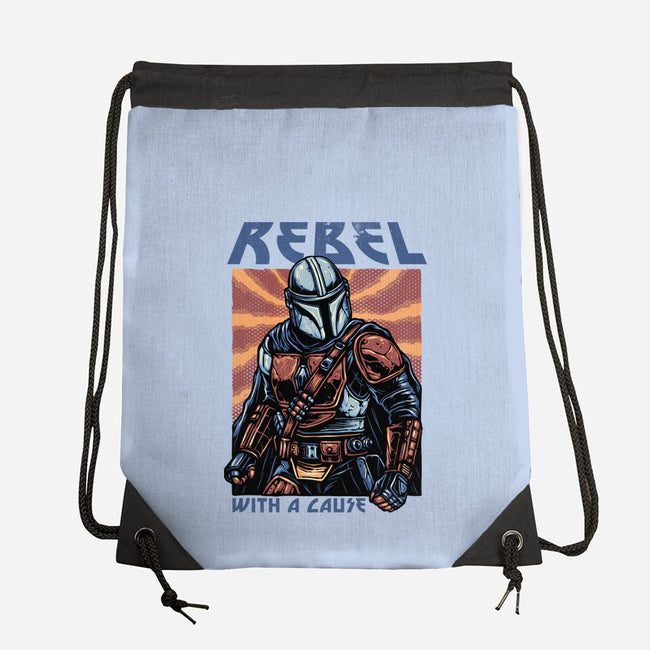 Rebel With A Cause-None-Drawstring-Bag-glitchygorilla