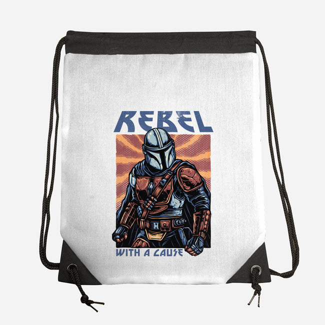 Rebel With A Cause-None-Drawstring-Bag-glitchygorilla