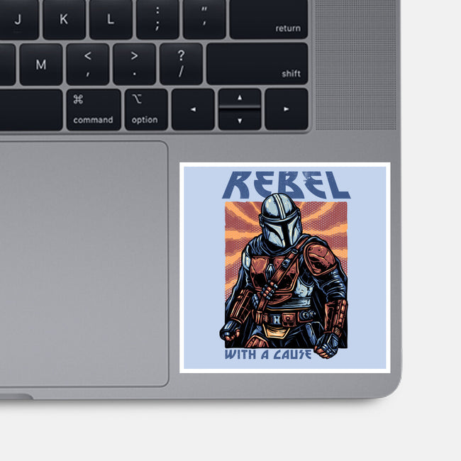 Rebel With A Cause-None-Glossy-Sticker-glitchygorilla