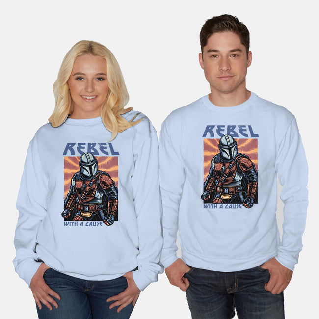 Rebel With A Cause-Unisex-Crew Neck-Sweatshirt-glitchygorilla