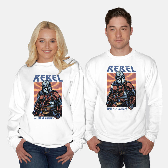 Rebel With A Cause-Unisex-Crew Neck-Sweatshirt-glitchygorilla