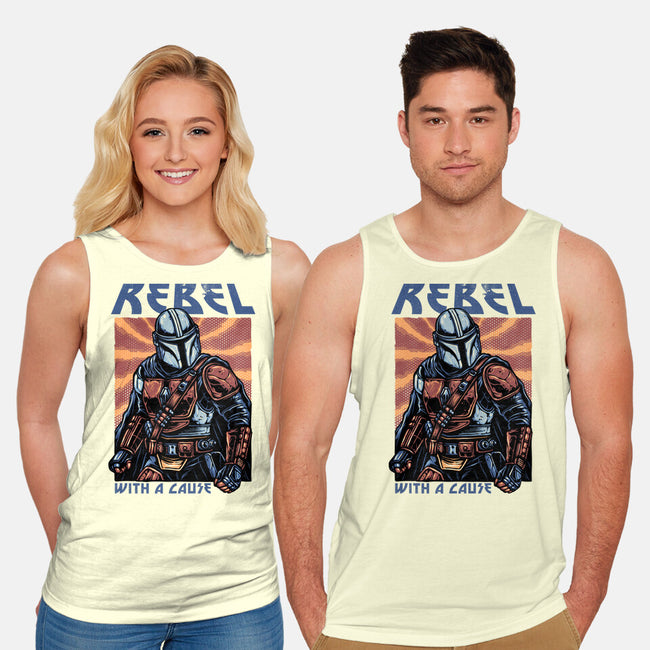Rebel With A Cause-Unisex-Basic-Tank-glitchygorilla