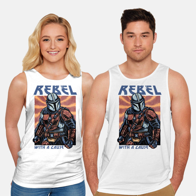 Rebel With A Cause-Unisex-Basic-Tank-glitchygorilla
