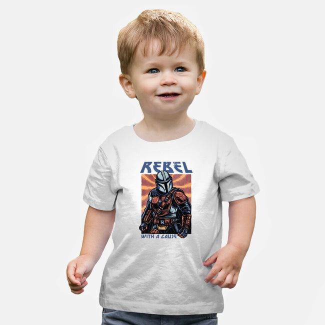 Rebel With A Cause-Baby-Basic-Tee-glitchygorilla