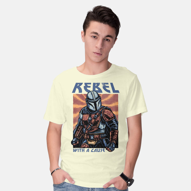 Rebel With A Cause-Mens-Basic-Tee-glitchygorilla