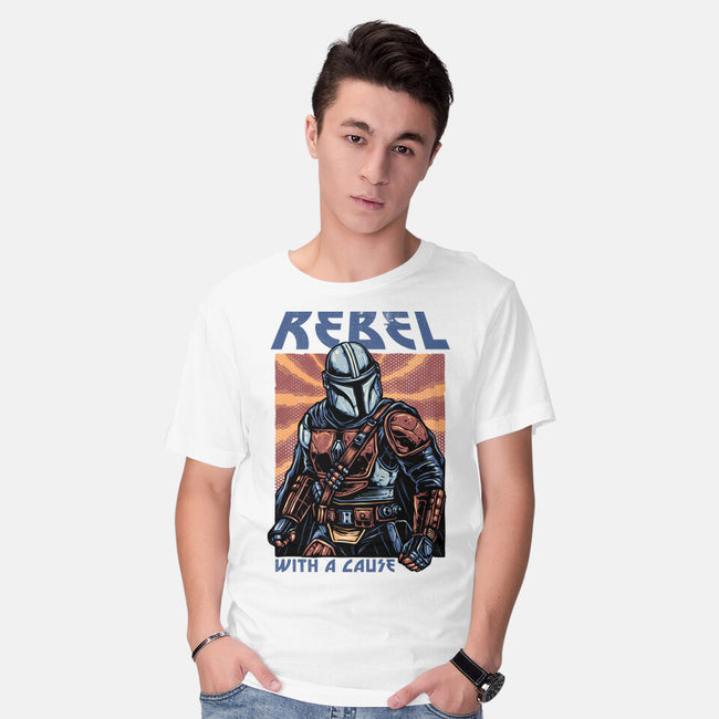 Rebel With A Cause-Mens-Basic-Tee-glitchygorilla