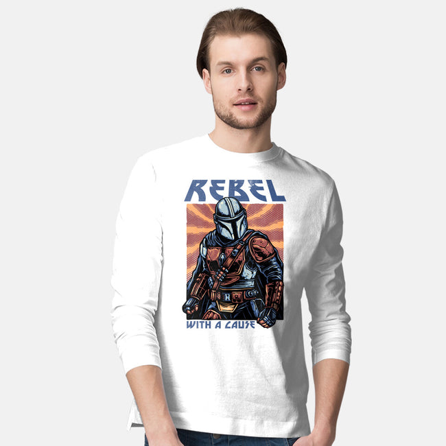 Rebel With A Cause-Mens-Long Sleeved-Tee-glitchygorilla