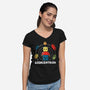 Legocentrism-Womens-V-Neck-Tee-Vallina84