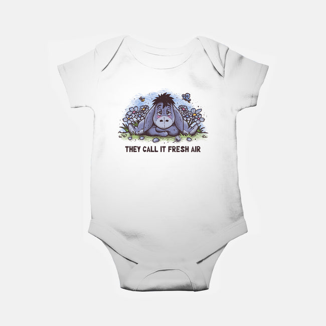 Allergic Donkey-Baby-Basic-Onesie-retrodivision