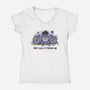 Allergic Donkey-Womens-V-Neck-Tee-retrodivision