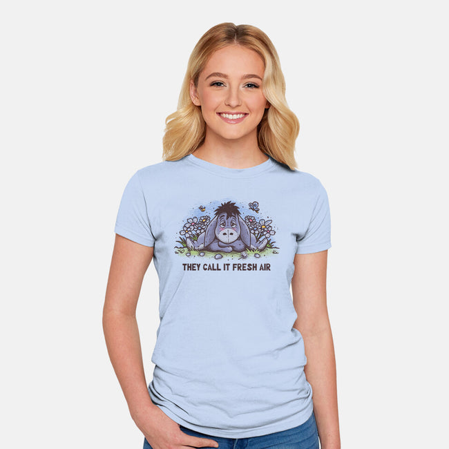 Allergic Donkey-Womens-Fitted-Tee-retrodivision