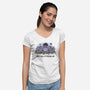Allergic Donkey-Womens-V-Neck-Tee-retrodivision