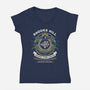 Rhodes Hill Chronic Care Center Crest-Womens-V-Neck-Tee-LAGELANTEE