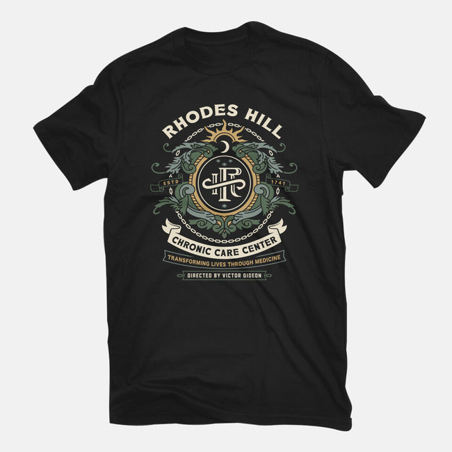 Rhodes Hill Chronic Care Center Crest-Mens-Basic-Tee-LAGELANTEE