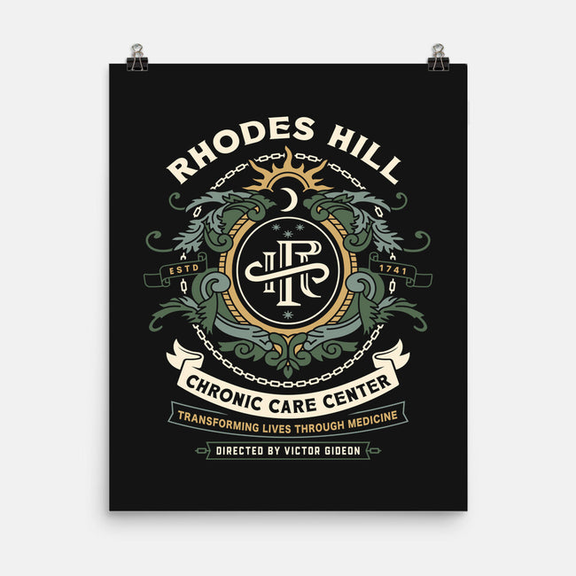 Rhodes Hill Chronic Care Center Crest-None-Matte-Poster-LAGELANTEE