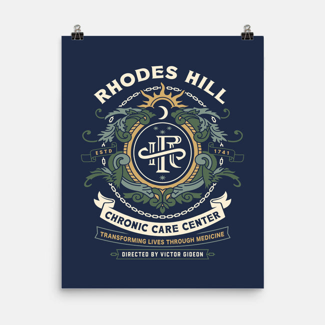 Rhodes Hill Chronic Care Center Crest-None-Matte-Poster-LAGELANTEE