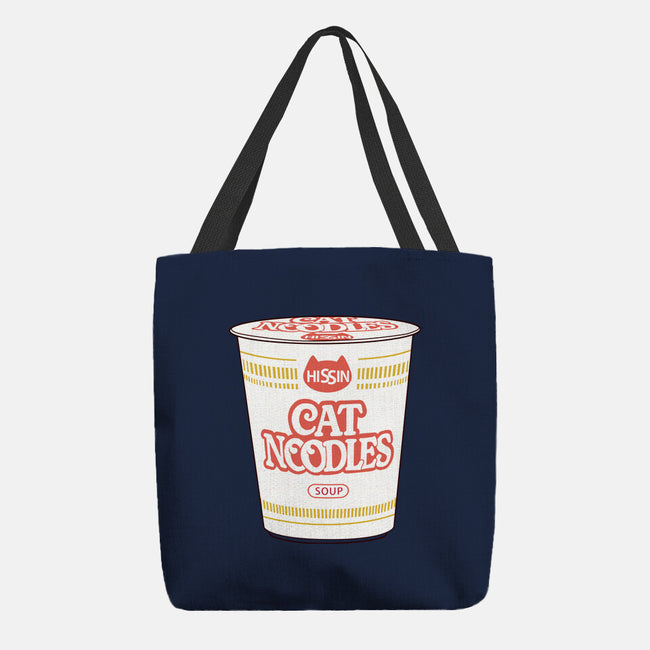 Cat Noodles Soup-None-Basic Tote-Bag-vp021