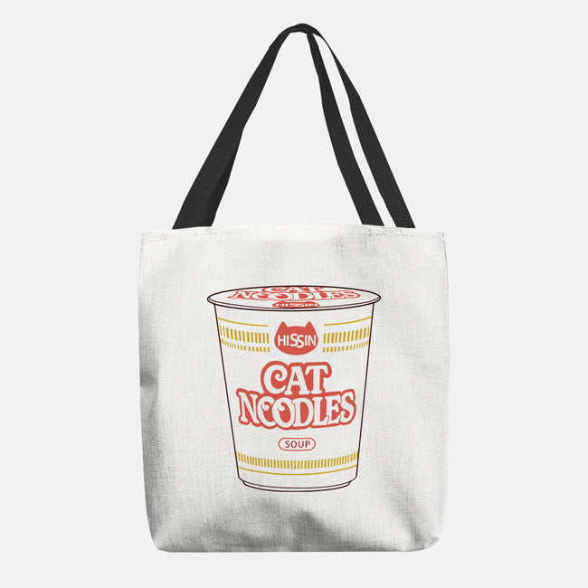 Cat Noodles Soup-None-Basic Tote-Bag-vp021