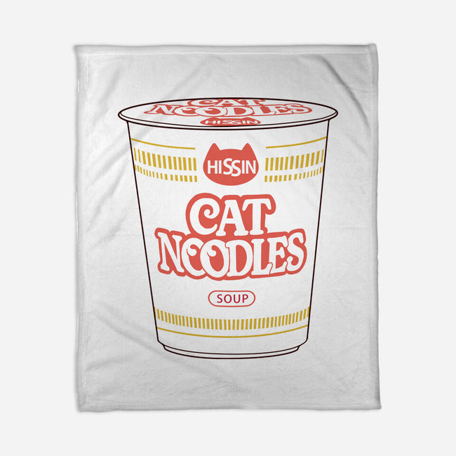 Cat Noodles Soup-None-Fleece-Blanket-vp021