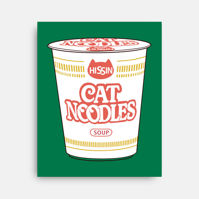 Cat Noodles Soup-None-Stretched-Canvas-vp021