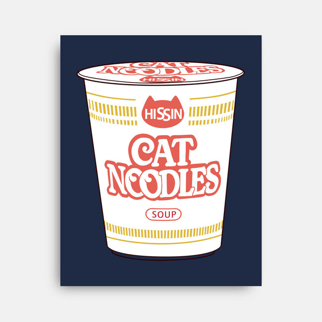 Cat Noodles Soup-None-Stretched-Canvas-vp021