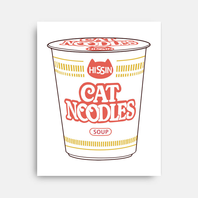 Cat Noodles Soup-None-Stretched-Canvas-vp021