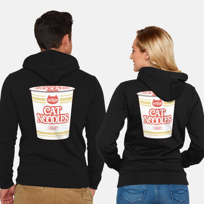 Cat Noodles Soup-Unisex-Zip-Up-Sweatshirt-vp021