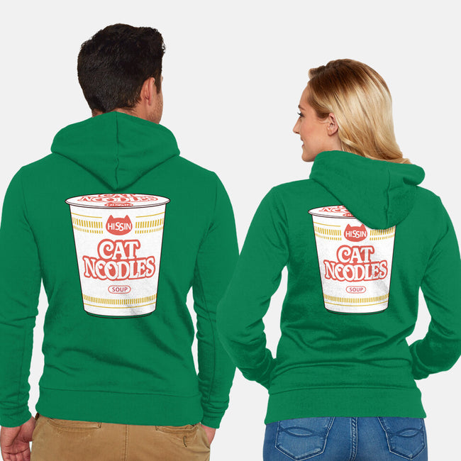 Cat Noodles Soup-Unisex-Zip-Up-Sweatshirt-vp021