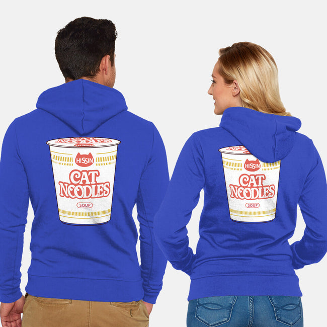 Cat Noodles Soup-Unisex-Zip-Up-Sweatshirt-vp021