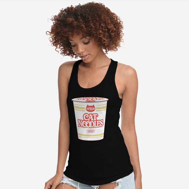 Cat Noodles Soup-Womens-Racerback-Tank-vp021
