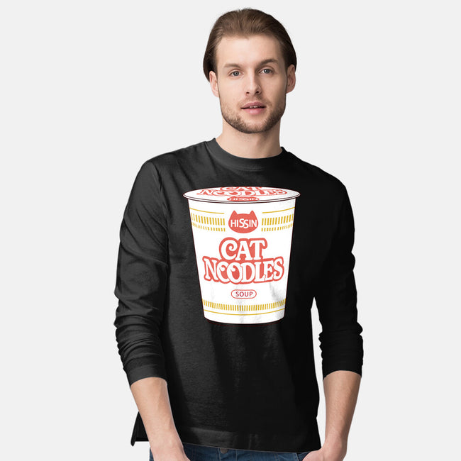 Cat Noodles Soup-Mens-Long Sleeved-Tee-vp021