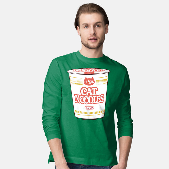 Cat Noodles Soup-Mens-Long Sleeved-Tee-vp021
