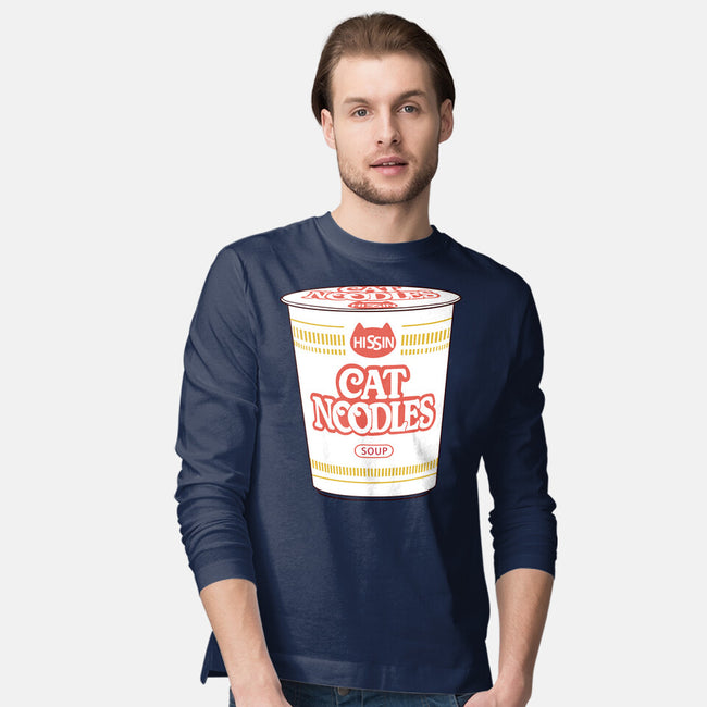 Cat Noodles Soup-Mens-Long Sleeved-Tee-vp021