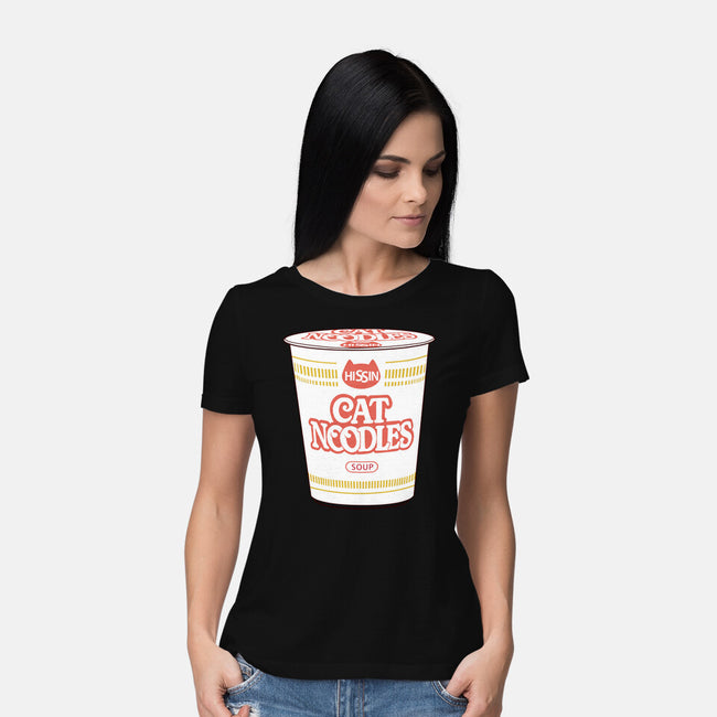 Cat Noodles Soup-Womens-Basic-Tee-vp021