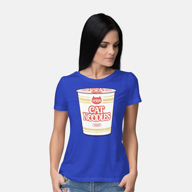 Cat Noodles Soup-Womens-Basic-Tee-vp021