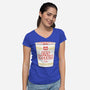 Cat Noodles Soup-Womens-V-Neck-Tee-vp021