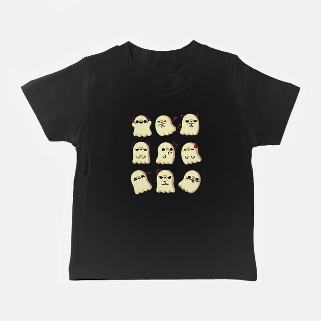 Cute Ghost Emotions-Baby-Basic-Tee-xMorfina