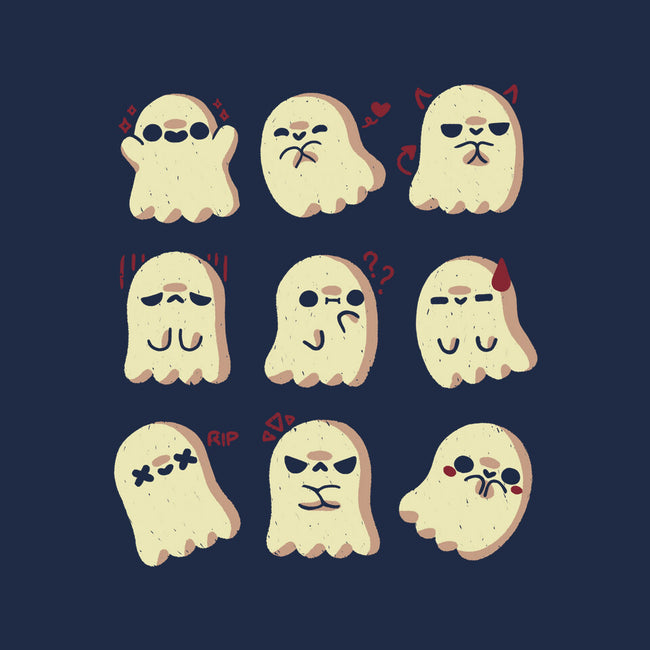 Cute Ghost Emotions-None-Adjustable Tote-Bag-xMorfina