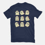 Cute Ghost Emotions-Unisex-Basic-Tee-xMorfina