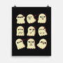 Cute Ghost Emotions-None-Matte-Poster-xMorfina