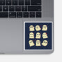 Cute Ghost Emotions-None-Glossy-Sticker-xMorfina