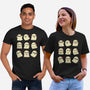 Cute Ghost Emotions-Unisex-Basic-Tee-xMorfina