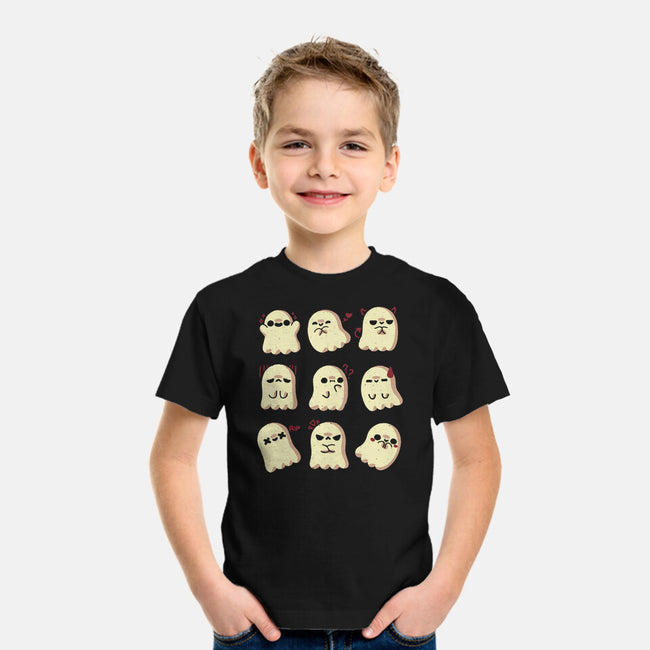Cute Ghost Emotions-Youth-Basic-Tee-xMorfina