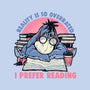 I Prefer Reading-None-Matte-Poster-glitchygorilla