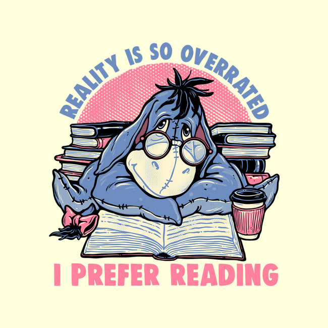 I Prefer Reading-None-Basic Tote-Bag-glitchygorilla