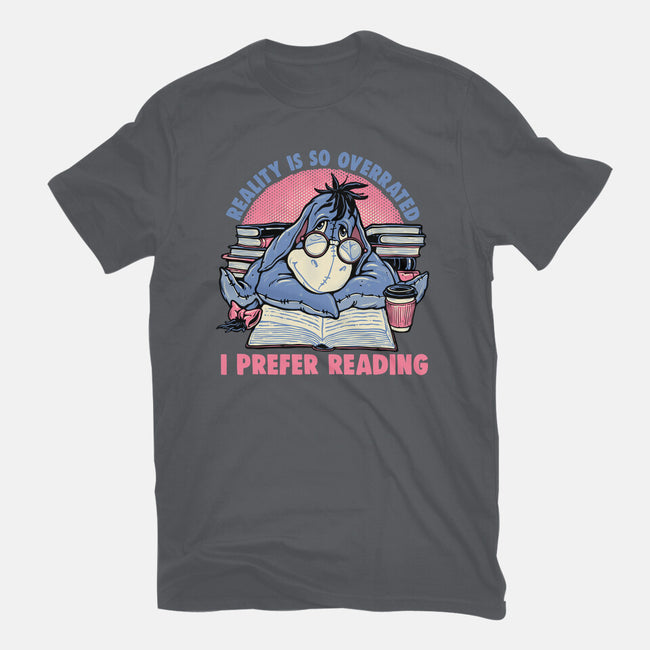 I Prefer Reading-Unisex-Basic-Tee-glitchygorilla