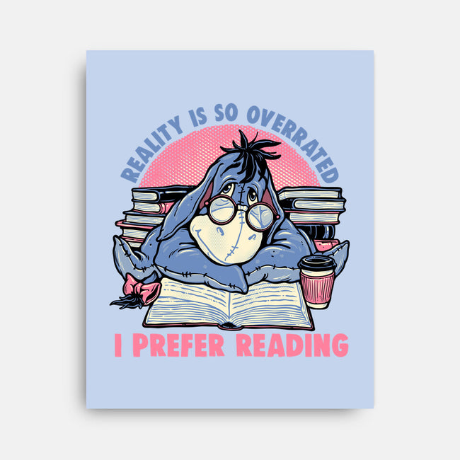 I Prefer Reading-None-Stretched-Canvas-glitchygorilla