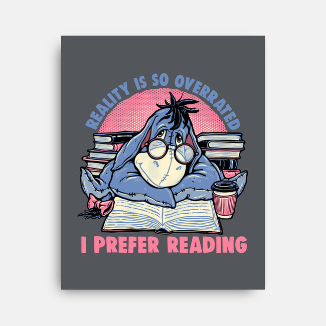 I Prefer Reading-None-Stretched-Canvas-glitchygorilla