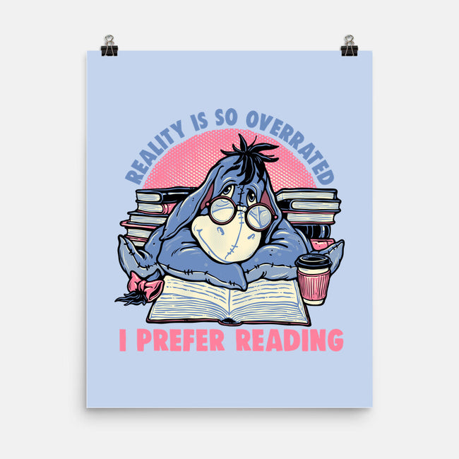 I Prefer Reading-None-Matte-Poster-glitchygorilla