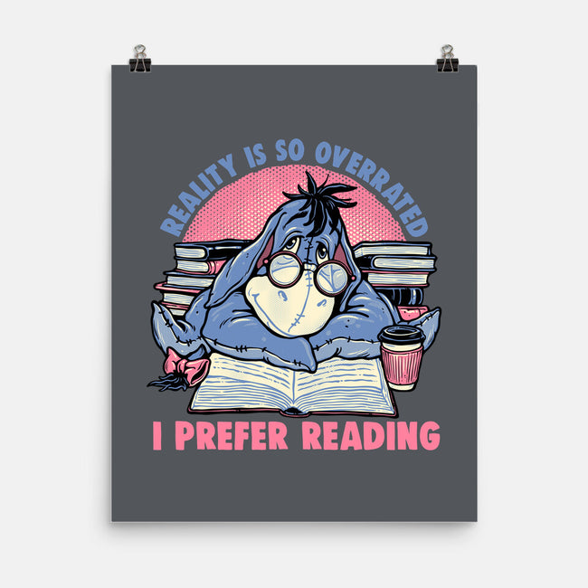 I Prefer Reading-None-Matte-Poster-glitchygorilla